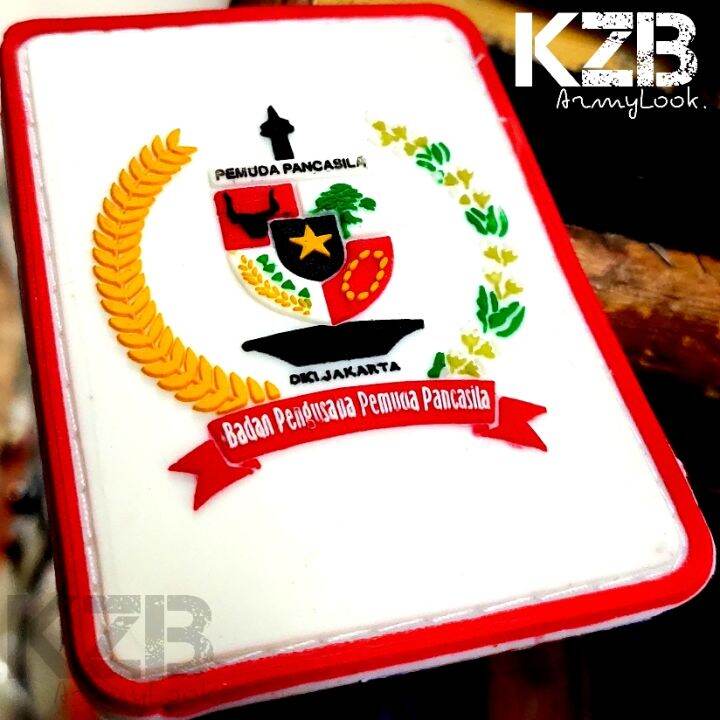 Patch Rubber Velcro PEMUDA PANCASILA-Emblem Karet BADAN PENGUSAHA ...