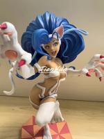 ของเล่นตุ๊กตาขยับแขนขาได้พีวีซี25ซม. อะนิเมะญี่ปุ่น Felicia Darkstalkers Bishoujo ตุ๊กตานักรบชุดคอสตูมฮัลโลวีน