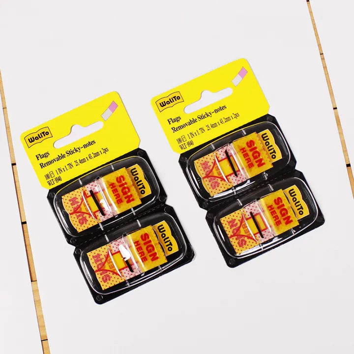 Postit notes, postit instructions, labels, sign here instructions