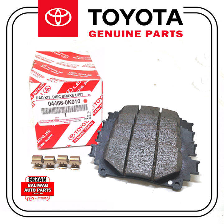 ORIGINAL TOYOTA BRAKE PAD REAR SET FORTUNER HILUX 20162022 4X2 044660K010 Lazada PH