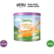 Bột Ngũ Cốc, Cà Rốt, Phomai Và Bắp Ngọt Nghiền HEINZ 200g Date 31 08 2022