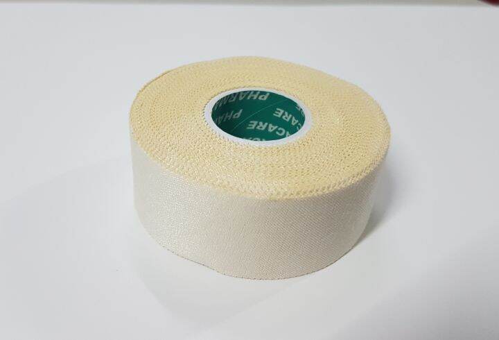 tigerplast-sport-tape-1-นิ้ว-ผ้าล็อก-เทปกีฬา-เทปกาวผ้าพันยึดข้อต่อ-ยืดหยุ่นสูง-1-ม้วน