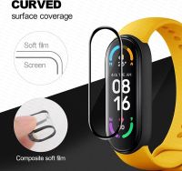 ‘；【- 10D Film Glass For  Mi Band 8 7 6 Screen Protector Miband 6 5 4 Smart Watchband Full Protective Cover Case Strap Bracelet