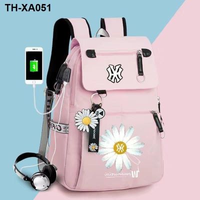 2020 new backpack girls Korean fashion junior high school student schoolbag waterproof trendy travel female
