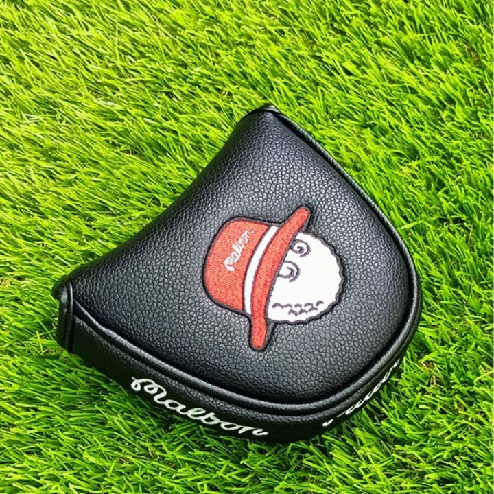 gt-2023-as-golf-putter-headcover-malbon-embroidery-straight-putters-head-cover-pu-protect-blade-covers