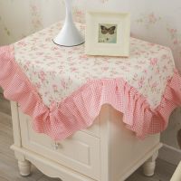 Morris8 Princess Sophie pink lace embroidered tablecloth European Luxury Style Multifunctional Dust-proof Wedding party table cover