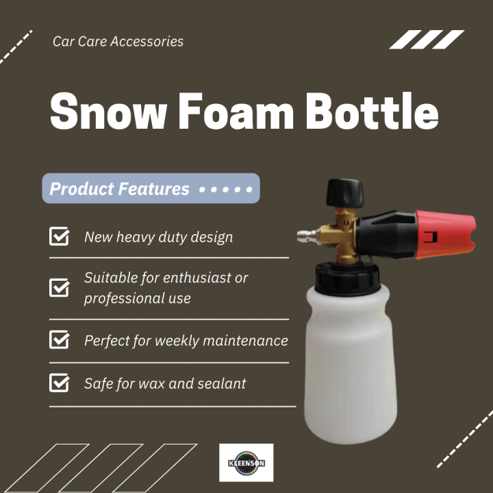 High Pressure Cleaner Waterjet Detergent Bottle For Snow Foam Cannon