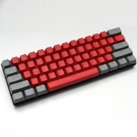 106 Keycap คีย์สีเทาสีแดง PBT แป้นพิมพ์พิเศษ Backlit สองสี61/104ตัวครอบปุ่มคีย์บอร์ด