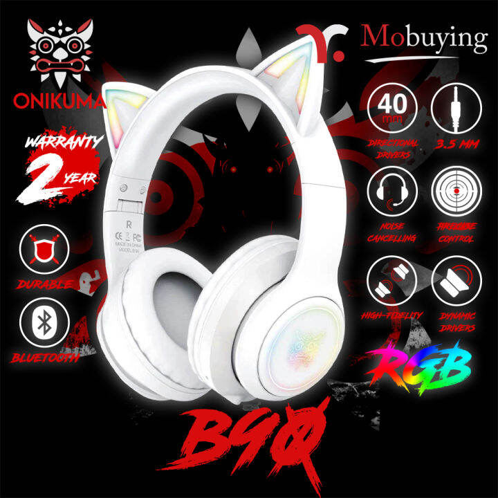 หูฟังเกมมิ่ง-onikuma-b90-bluetooth-wireless-gaming-headset-หูฟังไร้สาย-หูฟังบลูทูธ-หูฟังเล่นเกม-เสียงเบสแน่น-ไดร์เวอร์ขนาด-40-มม-ประกัน-2-ปี-ส่งจากไทย-mobuying