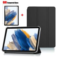 Tablet Stand Protection Flip For Samsung Galaxy Tab A8 10.5 2021 Cover for SM-X200 X205 Case Tri-fold Back Case for x200 Film