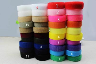 ใหม่11สีเทปไนลอน5M ห่วงกาว Fastener 25มม. สายรัดกว้างสำหรับ DIY อุปกรณ์เย็บผ้า