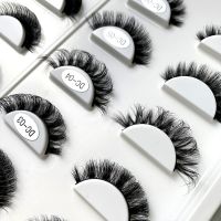 NEW 1 pairs D curl Faux Mink False Lashes 3D Mink Eyelashes Lashes Handmade Reusable Fluffy Natural Long Eyelashes Makeup Cils