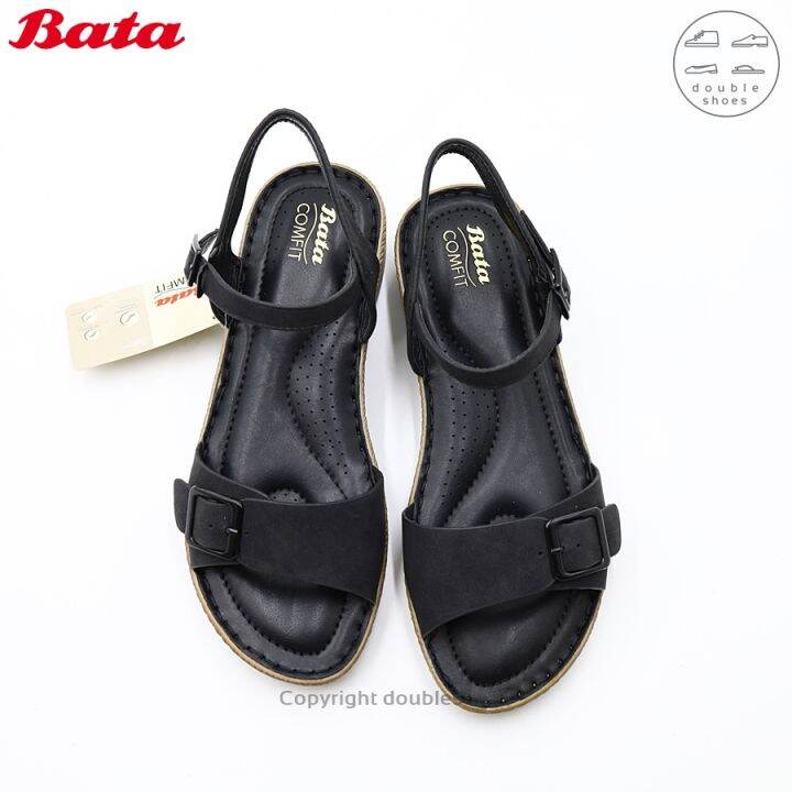 bata-comfit-รองเท้าแตะรัดส้น-ผู้หญิง-พื้นนุ่ม-หนังนิ่ม-สีดำ-ไซส์-3-8-36-41-รุ่น-661-6820