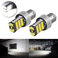 {ร้อน} 2PCS 1156 BA15S P21W LED หลอดไฟสูง45Pcs 4014SMD Super Bright 1200LM เปลี่ยนสำหรับรถย้อนกลับสีขาว