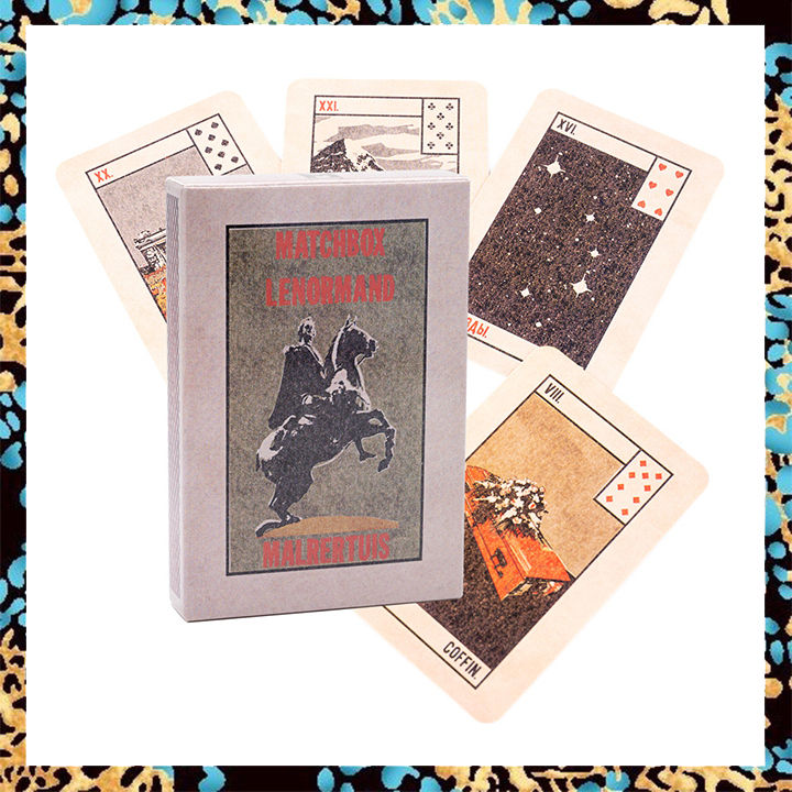 matchbox-lenormand-ไพ่เลอนอร์มองด์-ขนาด8-8x6ซม-ไพ่ทำนาย-ดาดฟ้าบัตรเสี่ยงทาย-oracle-tarot-card-ไพ่ยิปซี-ไพ่ออราเคิล-ไพ่ทาโรต์-ไพ่ยิบซี