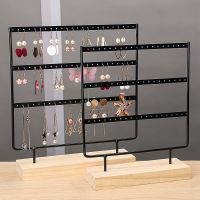 24/44/66Holes Earrings Hanging Rack Sturdy Stable Metal Delicate Jewelry Display Stand Earring Hanging Storage Jewelry Organizer