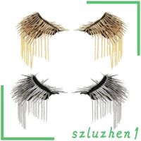 COD  ➳Szluzhen1 2 ชิ้น บอร์ดไหล่ เข็มกลัด พังก์ ยาว หมุดย้ํา สตั๊ด พู่ Epaulette✪