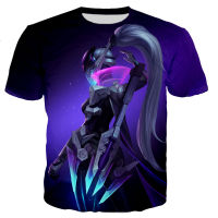 ใหม่เซ็กซี่ Akali 3D พิมพ์เสื้อยืดผู้ชายผู้หญิง League of Legends เสื้อยืดแฟชั่น Casual Harajuku สไตล์เสื้อยืด streetwear Tops