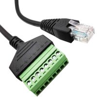 DTJYT สำหรับการส่งผ่านระบบเครือข่ายกล้องวงจรปิดตัวผู้เป็น8ขาตัวแปลง RJ45 RJ45ปลั๊กตัวผู้ RJ45อะแดปเตอร์อีเทอร์เน็ตสายขยายสายลำโพง RJ45สายเคเบิลเครือข่าย