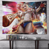 Clown Girl พื้นหลังผ้า Wall Tapestry Ins สไตล์ยุโรปและอเมริกาแขวนผ้าผนังผ้าข้างเตียง Curtain