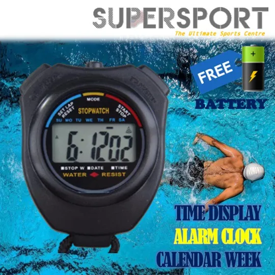 ♀Digital LCD Stop Watch Timer Counter Alarm Clock Stopwatch Handheld