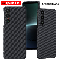 โทรศัพท์ฟันดาเคส Sony Xperia 1 V Aramid Matte Capa สำหรับ Sony Xperia 5 II 1 II 1 IV 10 Iii เคสฝาปิดคาร์บอนไฟเบอร์อะรามิดคาร์บอนแท้บริสุทธิ์