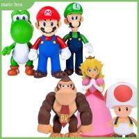 12Cm Super Mary Series Action Figure Mario Bros Luigi Yoshi Donkey Kong Wario Anime Model Toys Ornaments Kids Birthday Gifts