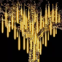 8 Tubes Meteor Shower Rain Led String Lights Christmas Tree Decorations for Outdoor Street Garlands New Year Fairy Garden Lights