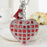 【DT】Brand New Heart Crystal Rhinestone Key Chain Holder Women Car Key Chain Bag Pendant hot