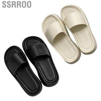 COD Ssrroo Women Sandals  Elegant Slippers Wide Strap Flat Comfortable Thick Sole Fashion for Outing Shopping