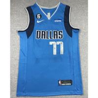 Hot 【3 styles】2023 nba jersey Dallas Mavericks No. 77 Doncic classic blue basketball jersey