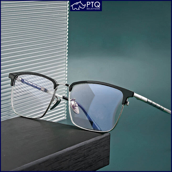 New Ultra Light Pure Titanium Glasses Fashion Square Frame Glasses For