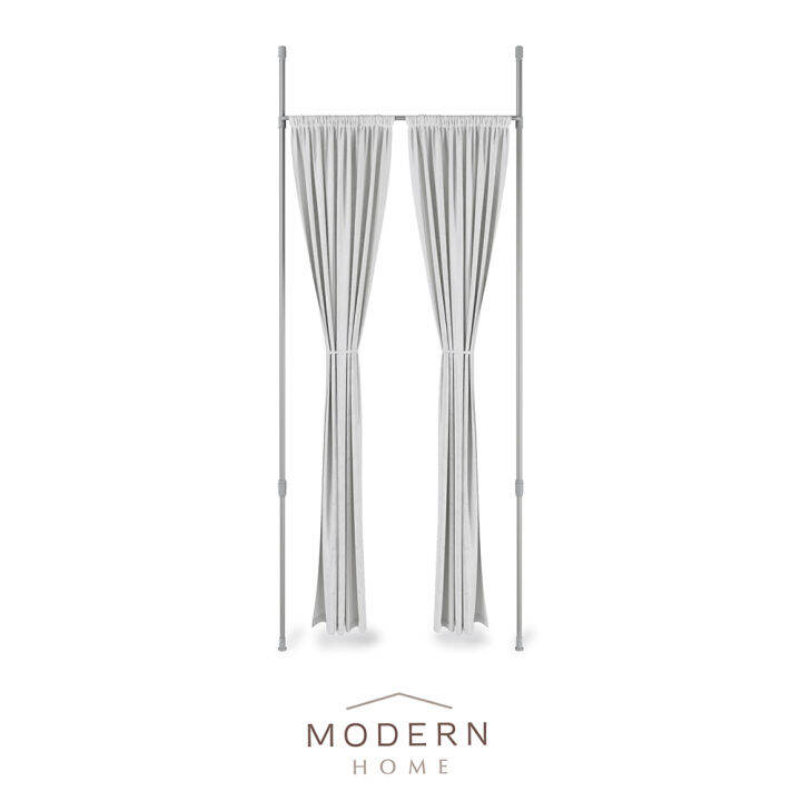 UMBRA Anywhere Expandable Curtain Tension Rod & Room Divider / Drapes