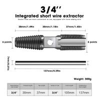 hot【DT】 2 In 1 Faucet Pipe Screw Extractor Damaged Broken Wire Remover Multipurpose Bit