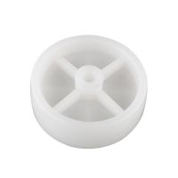 White PP Wear-resistant Nylon Diameter 75mm Light Without Bearing Mechanical Castor Nightsoil Roller Wheel Furniture Protectors Replacement Parts