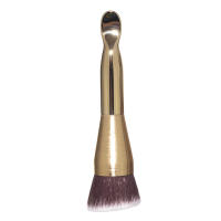 Double Duty Beauty Foundation Makeup Brush &amp; Spatula - Gold