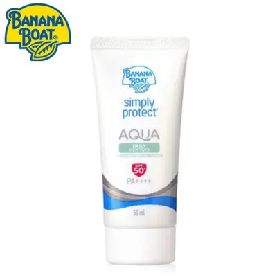 Banana Boat Simply Protect Aqua Daily Moisture UV Protection Sunscreen Lotion 50ml บานาน่า โบ๊ท ซิมพลีโทรเทค อควา เดลี่ มอยส์เจอร์ โลชั่นกันแดด (1 ชิ้น)