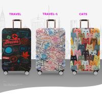 Stretch Luggage Suitcase Covers Travel Accessories Printed Dust Cover 18-32 Case