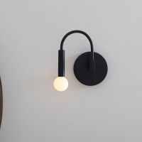 Modern LED Wall Lamp Creative Lighting Fixture Sconce Aisle Single Head Black Stairwell Nordic Interior Bedside Home Decor Light