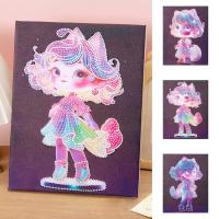 Gem Art Painting Kit Princess Paint Gem Dots Kits Rhinestone Art Painting Kit 3D Anime Girl Gem Art Kit Luminous Princess Gem Painting useful