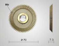 【✆New✆】 ji97673353 อุปกรณ์ช่างกุญแจใบมีดตัดกุญแจขนาด70มม. X 7.3มม. X 12.7มม.