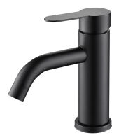 MOLI Bathroom Basin Faucets Black 304 Stainless Steel Sink Mixer Tap Hot &amp; Cold Water Single Hole Brushed Nickle Faucet ML0609