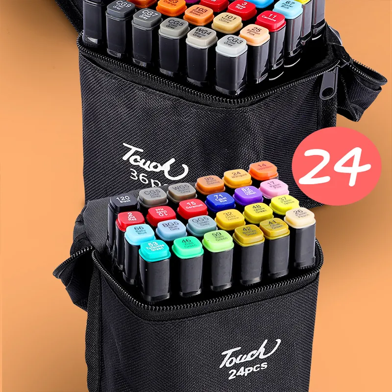 Scool 80 Color Marker Alcohol Markers Set Touch Markers Pen Ohuhu Alcohol  Markers Colored Pens And Markers Set