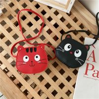 Lovely Cats Baby Girls Coin Purse PU Leather Cute Boys Kids Mini Shoulder Bag Fashion Children Small Crossbody Bags Money Wallet