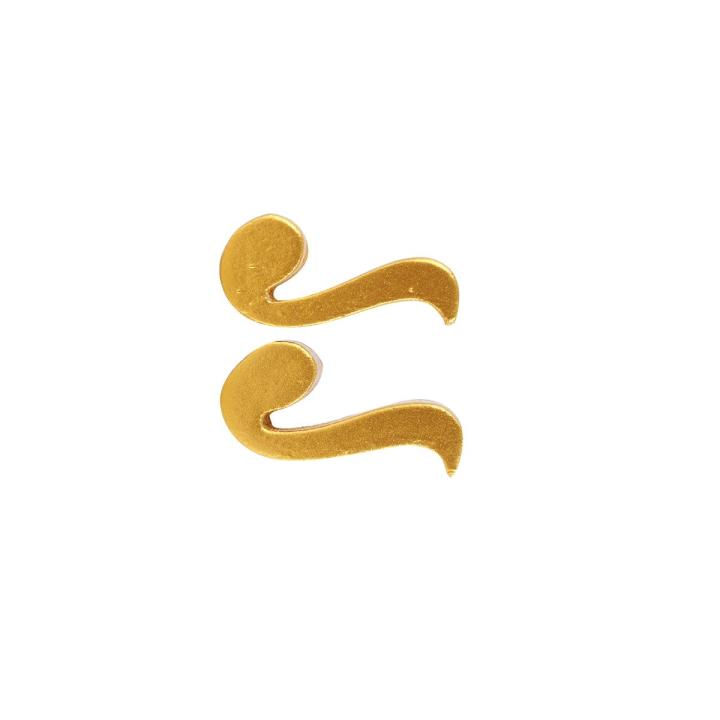 ตัวอักษรวรรณยุกต์ไทย สระภาษาไทย ไม้สักสีทอง สำหรับพยัญชนะภาษาไทย ตัวอักษรD.I.Y. Thai  alphabet gold teak for making labels