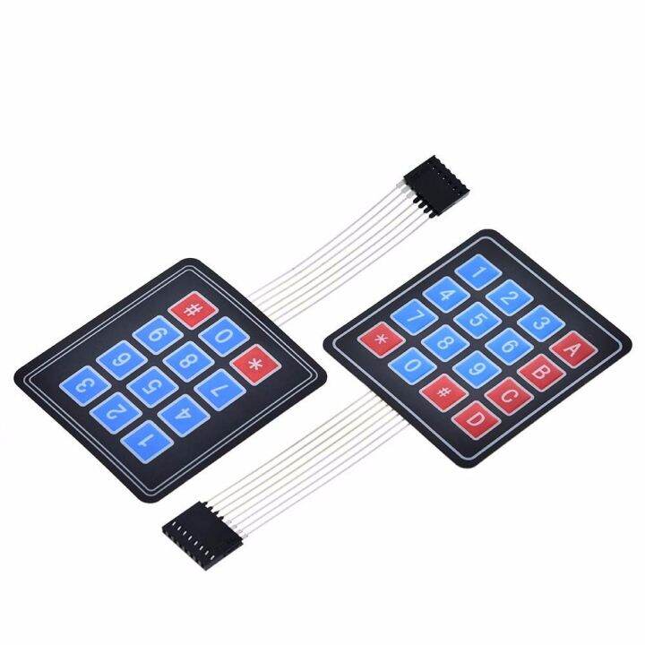 AARONA 1x4 3x4 4x4 45 For Arduino Smart Car Keypad Control Panel Pad ...