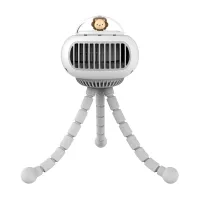 Stroller Fan 3600MAh Portable Bladeless USB Mini Baby Handheld Small Fan Rechargeable Folding Outdoor Cooler Fan