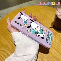 Jlingji เคสสำหรับ Vivo Z1 Pro Z5x การ์ตูน Pochacco นุ่มเคสมือถือด้านข้างบางลายขอบสี่เหลี่ยมเคสซิลิโคนนิ่มเคสป้องกันการกระแทก