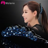 [hot]☂♂✵  Molans Fashion Korean Hairpins Floral Banana Clip Muti-color Ponytail Hairpin for Hair Accessories