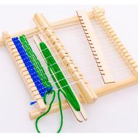 Knitting Loom Mini DIY Traditional Wooden Weaving Toy Loom Handmade Knitting Machine With Accessories For Kids Knitting  Crochet